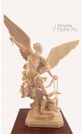 Statua San Michele Arcangelo effetto Capodimonte 52-100cm